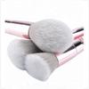 10 piece High-Quality Cruelty Free Pink Comfortable Handle Synthetic Hair Makeup Brush Set view 3