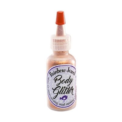 Art Factory Rainbow Jewel Body Glitter - Orange.5 oz Poofer Bottle, Safe, Cosmetic Grade, Loose Opaque Polyester Glitter, Great for Face Painting, Henna Tattoo Design, Glitter Tattoo