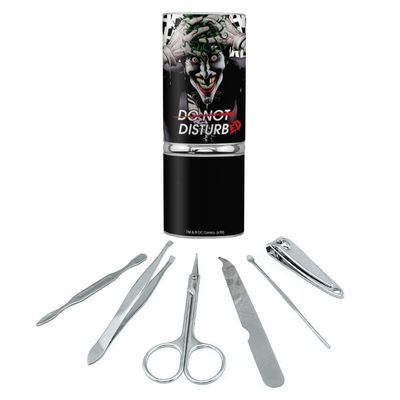Batman Disturbed Joker Stainless Steel Manicure Pedicure Grooming Beauty Care Travel Kit