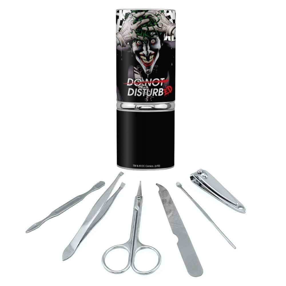 Batman Disturbed Joker Stainless Steel Manicure Pedicure Grooming Beauty Care Travel Kit