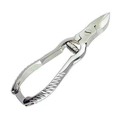 AAProTools Professional Toenail Clippers  5 Inch Stainless Steel - Silver Thick Toe-Nail Clippers for Ingrown Toenails & Thick Nails