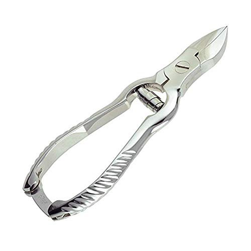 AAProTools Professional Toenail Clippers  5 Inch Stainless Steel - Silver Thick Toe-Nail Clippers for Ingrown Toenails & Thick Nails
