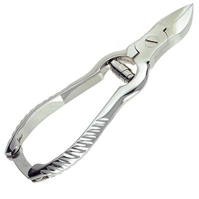 AAProTools Barrel Spring Toenail Clipper, Professional Stainless Steel Toe Finger Cuticle Nipper Manicure Chiropody Cutter for Thick and Ingrown Toenails