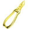 AAProTools Full Gold Toenail Nipper/Clippers-Thick ToeNail Nipper-Clipper-Ingrown ToeNail Nippers-Concave Jaw-Lap Join (Barrel) Spring Sharp Blades Made of High German Grade Stainless Steel view 1
