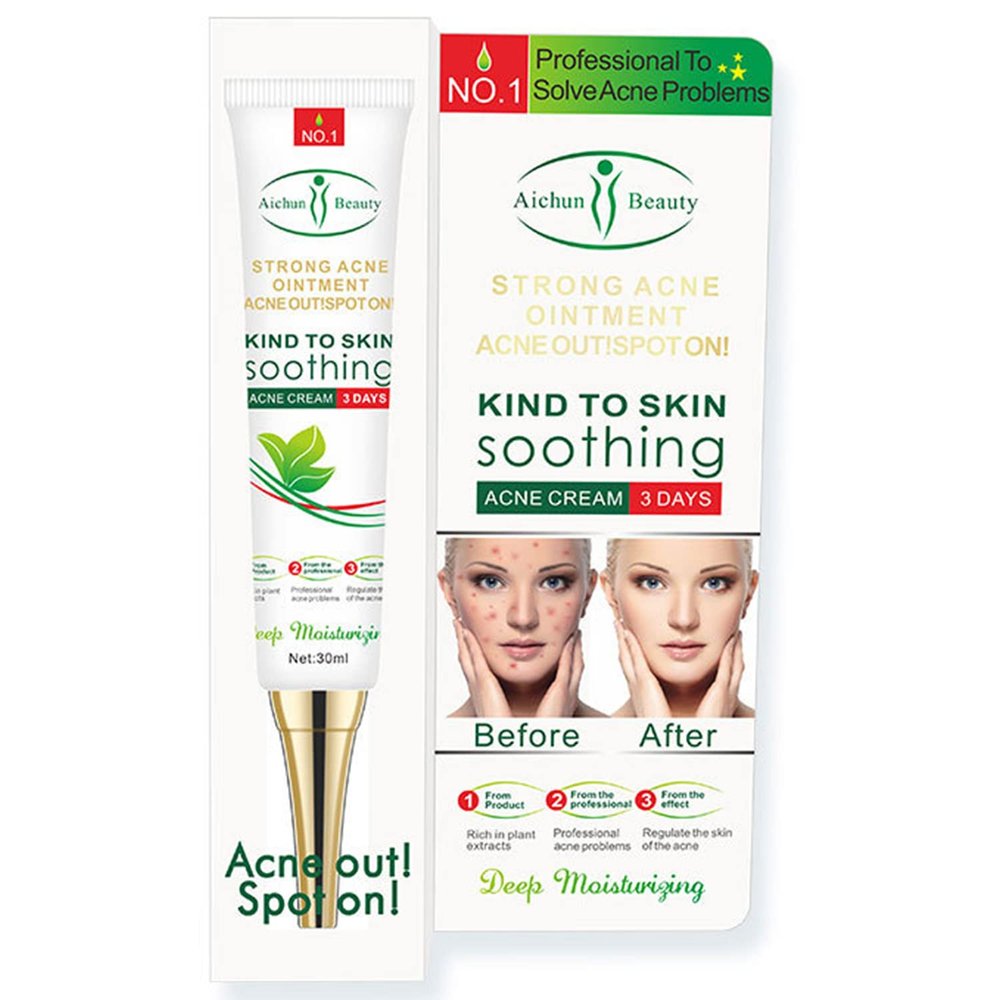 AICHUN BEAUTY Face Acne Cleaning Cream Skin Care Remove Repair Comedone Pimple Acne Face Acne Cream 30ml/1.0fl.oz
