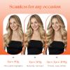 Sunny Clip in Hair Extensions Human Hair Ash Blonde Ombre Sunkissed Blonde Clip in Human Hair Extensions Double Weft Ombre Human Hair Clip in Extensions 7Pcs 120G 14inch view 4