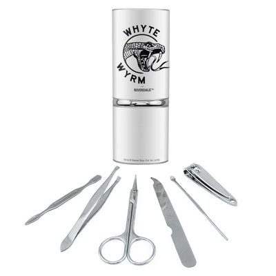 Riverdale The Whyte Wyrm Stainless Steel Manicure Pedicure Grooming Beauty Care Travel Kit