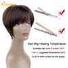 QUEENTAS Short Brown Pixie Cut Wig with Bangs Layered Straight Synthetic Short Hair Wigs for White and Black Women Daily Use(Black Cherry) view 4