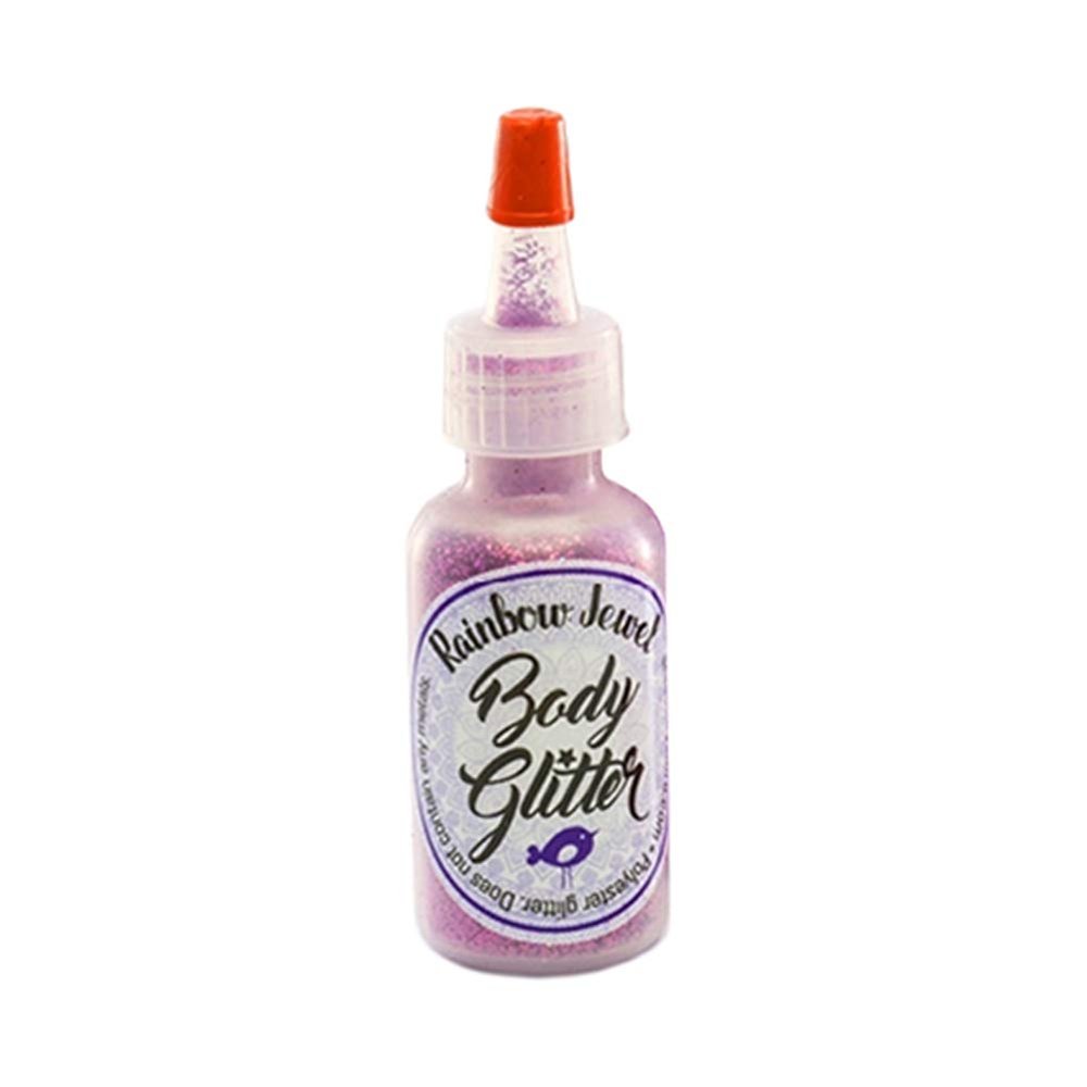 Art Factory Rainbow Jewel Body Glitter - Fuchsia.5 oz Poofer Bottle, Safe, Cosmetic Grade, Loose Opaque Polyester Glitter, Great for Face Painting, Henna Tattoo Design, Glitter Tattoo
