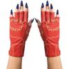 ManiGlovz Original UPF 50+ UV Light Protective Nail Gloves | UV Shield Gel Manicure Gloves for Women, Anti-Fingerless Sun Protection Driving Accessory with Chain of Love Print view 1