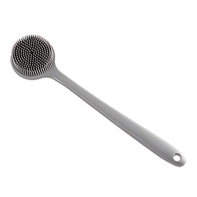 1Pc Silicone Bath Body Brush Exfoliating Back Scrubber Facial Cleansing Brush Gentle Massage