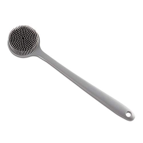 1Pc Silicone Bath Body Brush Exfoliating Back Scrubber Facial Cleansing Brush Gentle Massage