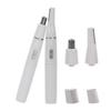 2-in-1 Facial Hair Trimmer Nose Ear Hair Shaver Trimmer Eyebrow Scraper Safe Face Care Razor Cleaner for Men Women(Color:White) view 2