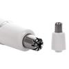 2-in-1 Facial Hair Trimmer Nose Ear Hair Shaver Trimmer Eyebrow Scraper Safe Face Care Razor Cleaner for Men Women(Color:White) view 4