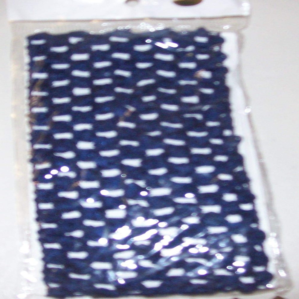 12 Pack New Headbands Sweatband Navy Crochet (12)