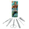 Aquaman King of the Sea Stainless Steel Manicure Pedicure Grooming Beauty Care Travel Kit view 1