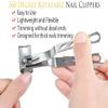 SANJINFON 3 in 1 Nail Clippers with 360 Degree Rotating Head Upgraded, Sharp Toenail Clippers for Men Thick Toenails/Nails for Seniors, Precision Spin Snips, Toe Nail Clipper, Cutter, Trimmer, File view 2