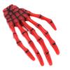 10Pcs Gothic Style 3" Skeleton Hands Hair Clips Halloween Hair Accessories, Red view 3