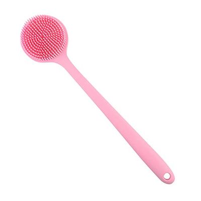 1Pc Silicone Bath Body Brush Exfoliating Back Scrubber Facial Cleansing Brush Gentle Massage