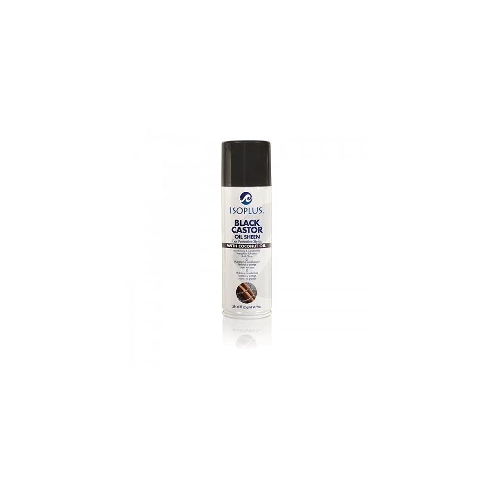 Isoplus Black Castor Oil Sheen Coconut Oil 9 oz