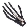 10Pcs Punk Style 3 inch Skeleton Hands Hair Clips Halloween Party Hair Ware Decor, Black view 4