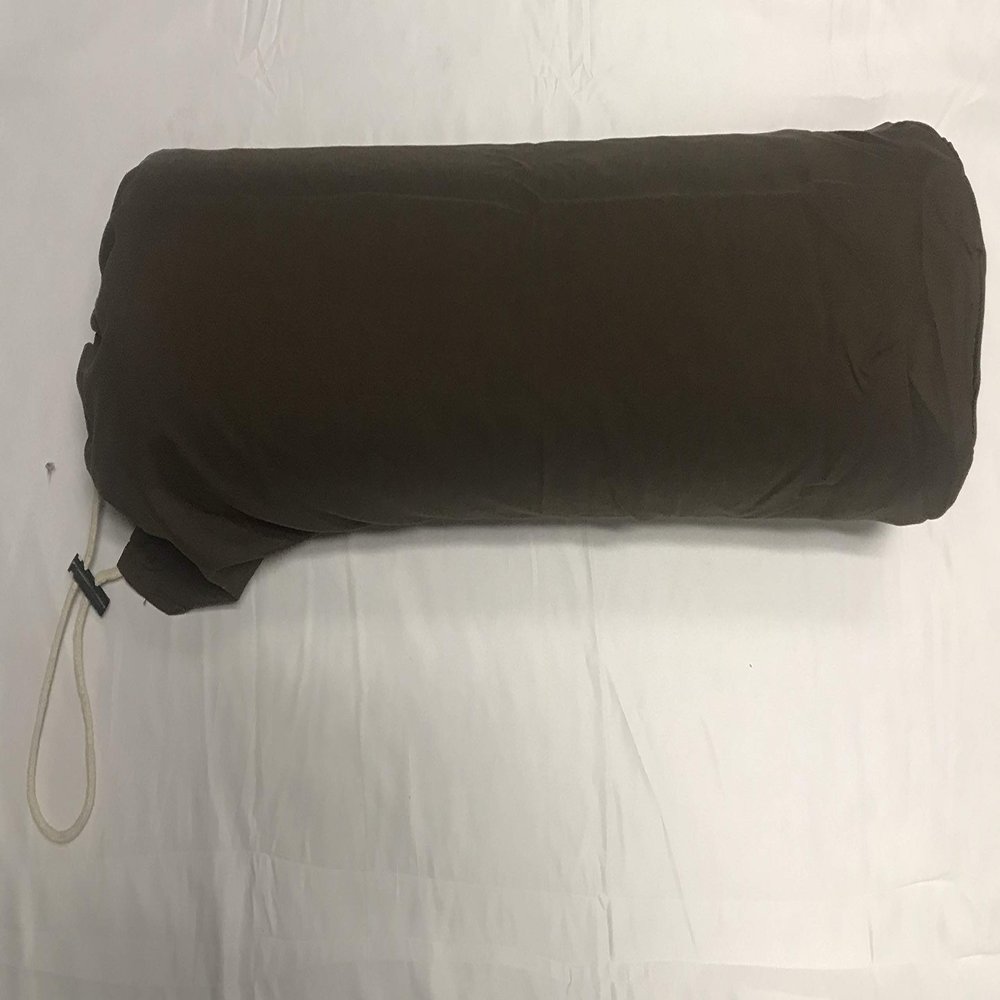 Therapist's Choice Microfiber Bolster Cover with Drawstring Closure, Soft & Durable, Size: 6" x 27" (Cover Only, Bolster Not Included) (Chocolate (Dark Brown))