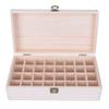 32-compartment wooden essential oil storage container, custom display box, environmentally friendly and safe packaging, suitable for SPA salons and personal use, 28.2 x 168.2 cm. view 1