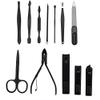 12Pcs/Set Stainless Steel Sharply Nail Cutter, Manicure Nail Clipper Set Nail Grooming Kit for Men Women with Container Case view 1