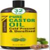 Pure Cold Pressed Castor Oil - Big 32 fl oz Bottle - Unrefined & Hexane Free - 100% Pure Castor Oil for Hair Growth, Thicker Eyelashes & Eyebrows, Dry Skin, Healing, Hair Care, Joint and Muscle Pain view 1