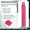 RUNATURE U Tip Human Hair Extensions Hot Pink K Tip Hair Extensions Real Human Hair 16 Inch Hot Fusion Extension Remy Natural Hair Keratin Colored Hair Extension for Highlight 20g 25s view 3