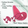 RUNATURE U Tip Human Hair Extensions Hot Pink K Tip Hair Extensions Real Human Hair 16 Inch Hot Fusion Extension Remy Natural Hair Keratin Colored Hair Extension for Highlight 20g 25s view 4