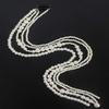21.6 inch Women Lady White Imitation Pearl Clip Hair Extensions with Clip Comb DIY Accessories Hairpin Headdress Tassel Hair Barrettes Decorative Bridal (White-C#) view 4