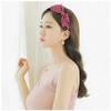 Giwotu Cute Vintage White Polka Dot Hair Band Hair Fabric Bowknot Headband Turban for Women Red view 1
