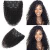 Jiarosi Jerry Curly Clip in Hair Extensions Real Human Hair 14 Inch 3B 3C Curly Hair Clip in Extensions 7Pcs with 24 Clips Real Brazilian Clip Ins Hair for Black Women for Beginner Blend Well Natural view 1