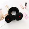 Giwotu Flannel Soft Bow Rabbit Ears Headband Women Turban Cute Holder Hair Bands Hair Band Headwear Hair 22 view 1