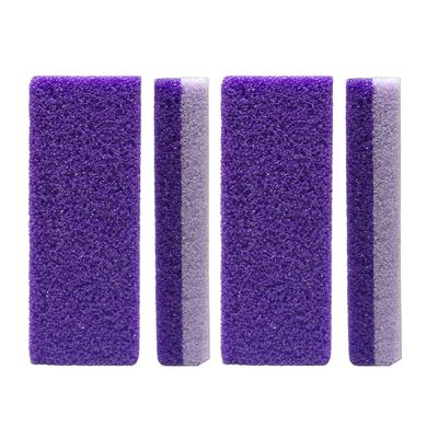 4 Pcs Foot Exfoliator Pedicure Tool Foot Callus Remover Scrubber (Purple)