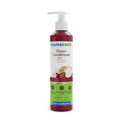Mamaearth Onion Conditioner | Anti Hair Loss & Hair Growth with Coconut Oil | Organic Deep Conditioner for Color Treated Hair | 8.45 Fl Oz (250ml)