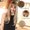 Esmee 24 Inches Charming Wig Light Gold Long Wigs for Women Middle Parting Natural Straight Heat Resistant Synthetic Wigs for White Women with Bangs view 3