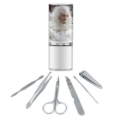 THE LORD OF THE RINGS Gandalf the White Character Stainless Steel Manicure Pedicure Grooming Beauty Care Travel Kit