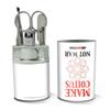 Big Bang Theory Make Coitus Not War Stainless Steel Manicure Pedicure Grooming Beauty Care Travel Kit view 2