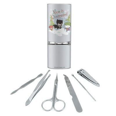 Batman Joker Nice is Overrated Stainless Steel Manicure Pedicure Grooming Beauty Care Travel Kit