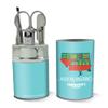 Christmas Vacation Griswold House Logo Stainless Steel Manicure Pedicure Grooming Beauty Care Travel Kit view 2