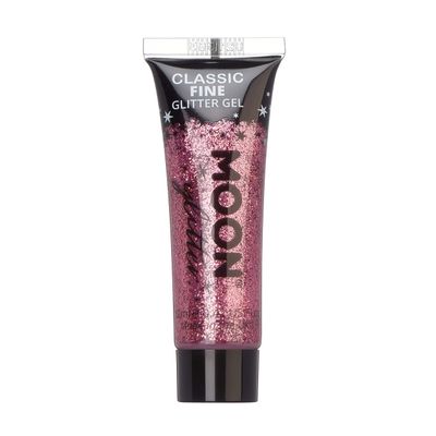 Classic Moon Glitter Gel in Fine Pink by Smiffys