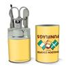 Big Bang Theory Sheldon Cooper Fun with Flags Stainless Steel Manicure Pedicure Grooming Beauty Care Travel Kit view 2