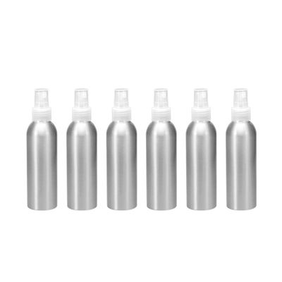 uxcell 6pcs 5oz/150ml Aluminium Spray Bottle with Clear Fine Mist Sprayer, Empty Refillable Container Travel Bottle for Kitchen Bathroom or Plants Water Sprayer