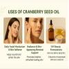 Cranberry Seed Oil - Virgin Organic USDA Certified Cold Pressed The Anti-Aging Skin Secret view 3