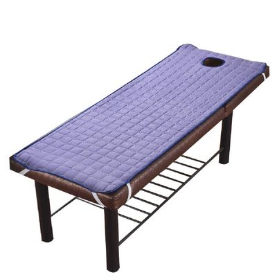 Solid Beauty Salon Massage Table Bed Sheet Massage SPA Treatment Bed Mattress with Breath Hole 190 * 80cm (blue)