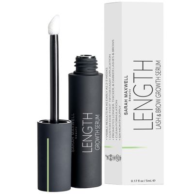 Sarah Maxwell Beauty - LENGTH Growth Serum for Eyelash & Brow Boost, Vegan, Paraben-Free, Cruelty-Free  Enhance Lashes & Brows, Clean Beauty Lash Treatment (0.17 fl oz | 5 mL)