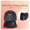 Artis Elite Mini Palm Brush for Powder Foundation, Self Tanner, Body Makeup, Bronzer & Contour, Ergonomic Dome Shaped Soft Cosme Fibre Applicator Brush - Black Handle view 2