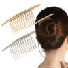 2PCS Alloy Hair Comb - Silver & Gold Headwear Side Comb for French Twist - Sparkle Styling Tools & Hair Accessories for Women & Girls view 1